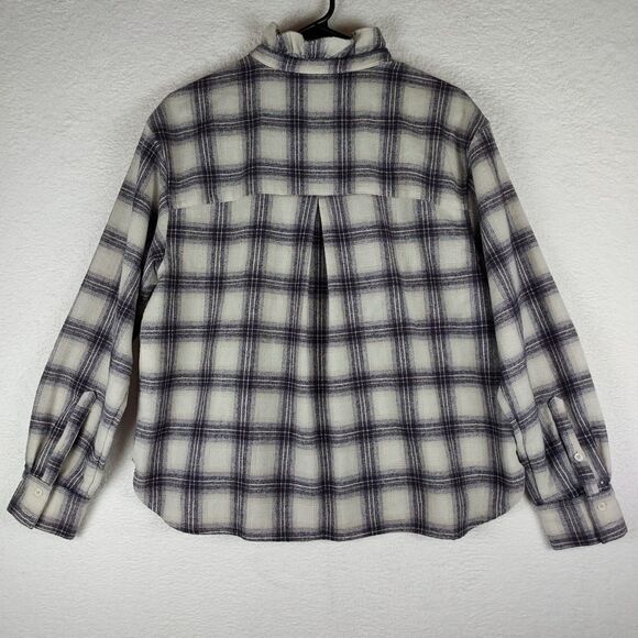 Bannana Republic Women's Plaid Button Down Long-sleeved Size Medium - Picture 6 of 6
